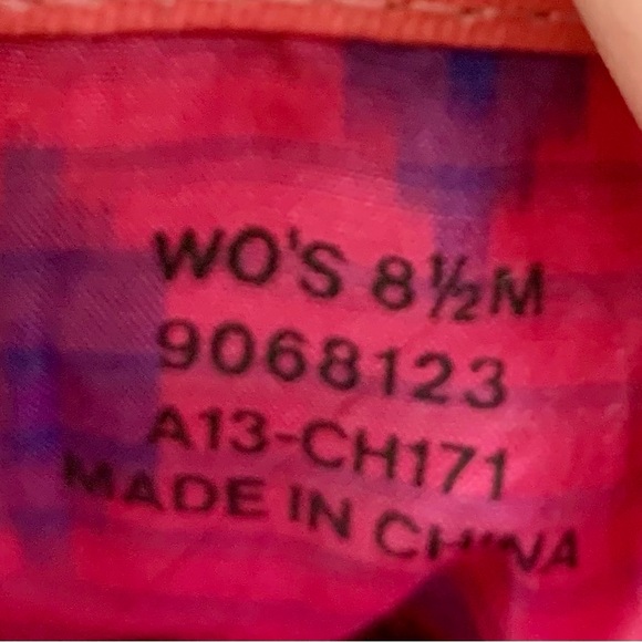 Preowned Sperry Top-Sider Low Top Pink with Black Stripe Sneakers- Size 8.5 - Picture 6 of 6